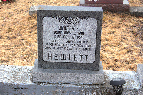 Walter E. & Louise Hewlett