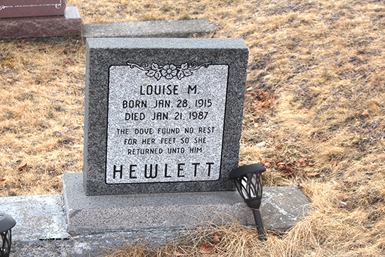 Walter E. & Louise Hewlett