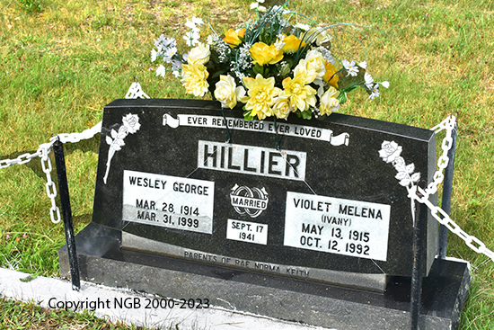 Wesley George & Violet Melena Hillier