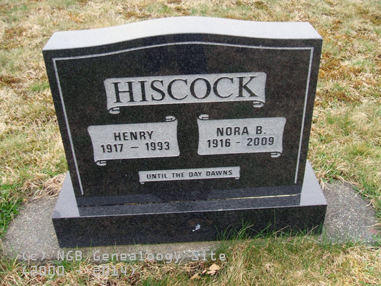 Henry & Nora B. Hiscock