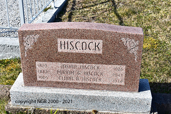 Josiah, Miriam & Cluda Hiscock