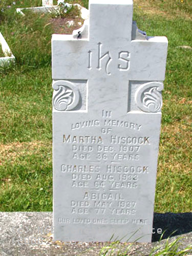 Martha, Charles, and Abigale Hiscock