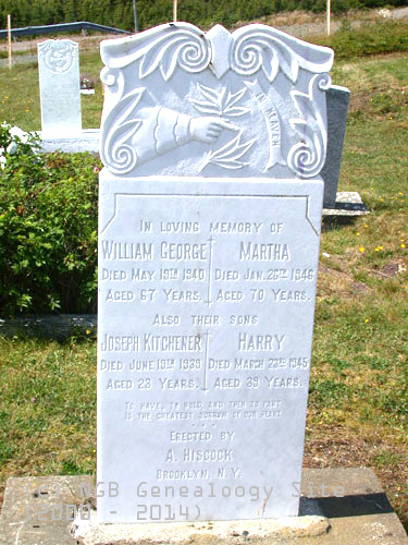 William George and Martha and their sons Joseph Kitchner and Harry Hiscock