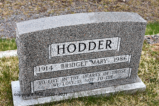 Bridget Mary Hodder