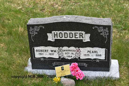 Robert Wm & Pearl Hodder