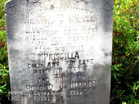 William, Prescilla and Roland Hodder