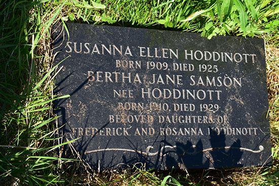 Susanna Ellen & Bertha Jane Sampson Hoddinott