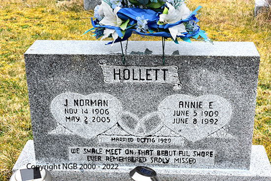 J Norman & Annie E. Hollett