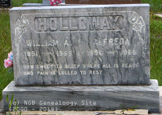 William and Alfreda Holloway