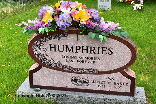 Janet M Baker Humphries