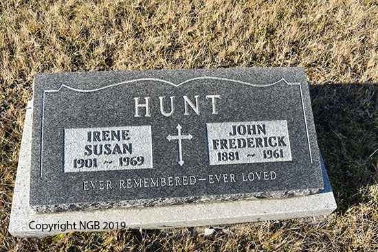 Irene Susan & John Frederick Hunt