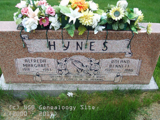 Alfreda Margaret & Roland Bennett Hynes