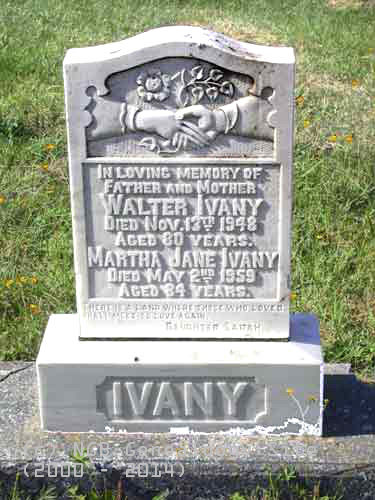 Walter and Martha Jane IVANY