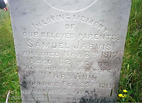 Samuel & Mary Ann Jarvis