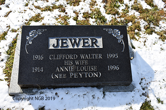Clifford Walter & Annie Louise Jewer