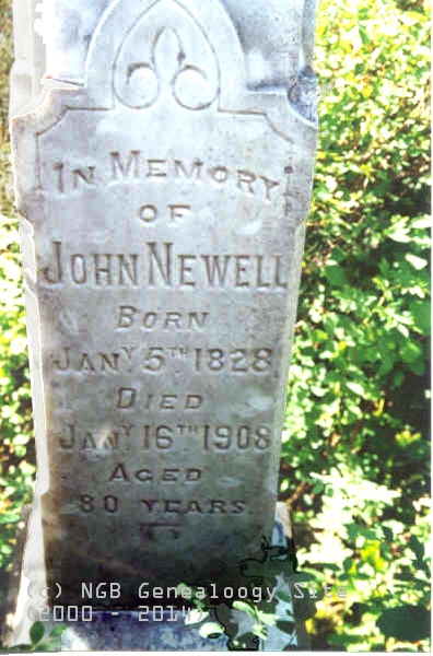 John Newell Headstone