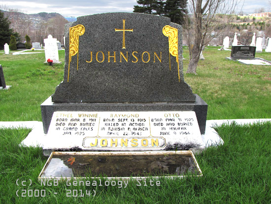 Ethel, Raymond and Otto Johnson