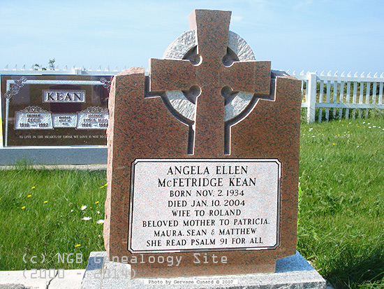 Angela Ellen McFetridge Kean