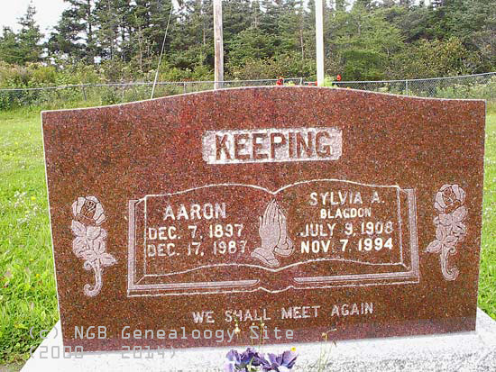 Aaron & Sylvia A. Keeping