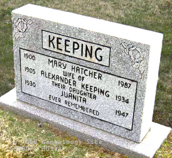 Mary Alexander and Juanita Keeping