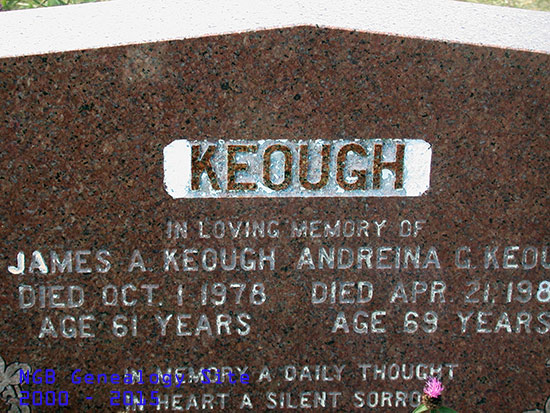 James & Andreina Keough