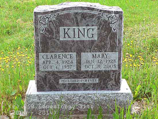 Clarence and Mary King
