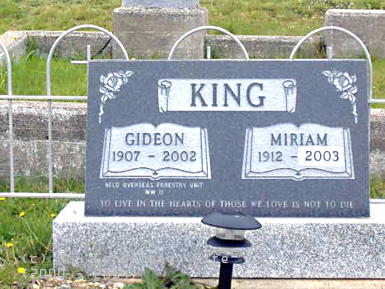 Gideon and Marian King