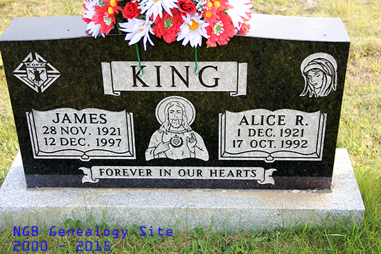 James & Alice R King