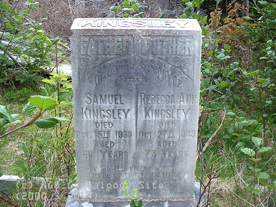 Samuel & Rebecca Ann Kingsley