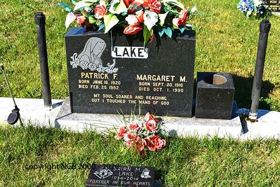 Patrick F., Margaret M.&  Brian Lake