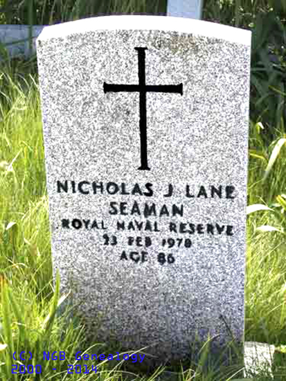 Nicholas J, LANE