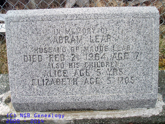 Abram, Alice & Elizabeth Lear