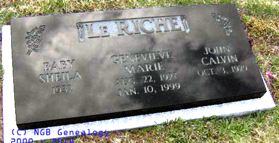 Sheila Genevieve and John LeRiche