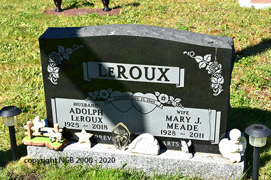 Adolph & Mary J. Meade LeRoux