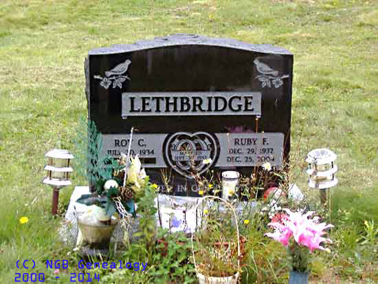 Roy and Ruby Lethbridge