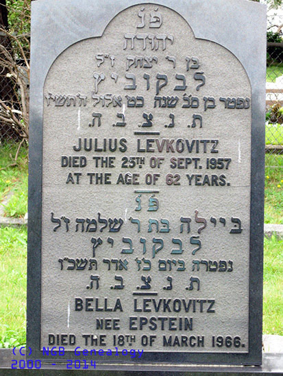 Julius &Bella Levkovlitz