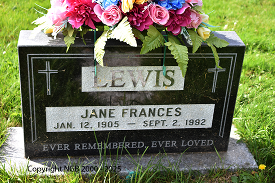 Jane Frances Lewis