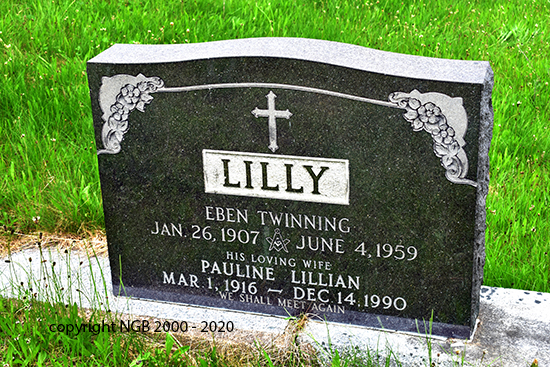 Eben Twining & Pauline Lillian Lilly