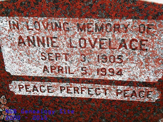 Annie Lovelace