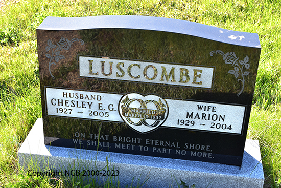 Chesley E. G. & marion Luscombe