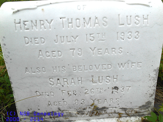 Henry Thomas & Sarah Lush