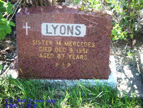 Sr. M. Mercedes Lyons