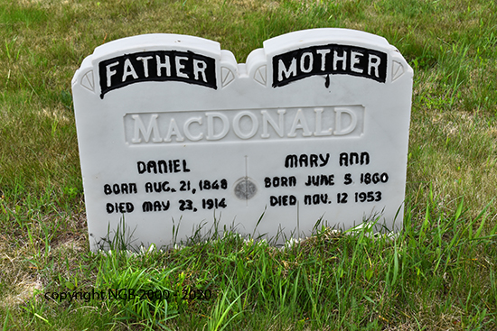 Daniel & Mary Ann MacDonald
