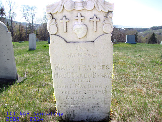 Mary Frances MacDonald (Barry)