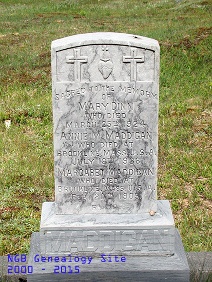 Mary Dinn, Annie M. & Margaret Maddigan