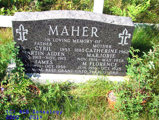Cyril, martin,james, Catherine, Marjorie, & M. Florence Maher