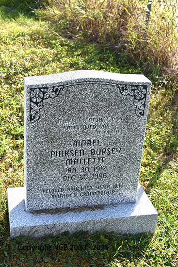 Mabel Pinksen Bursey Mallett