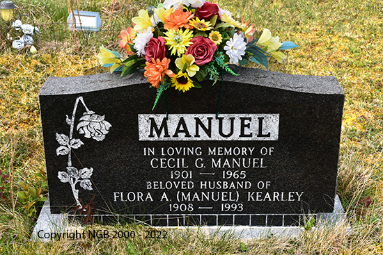 Cecil G. & Flora A Manuel 