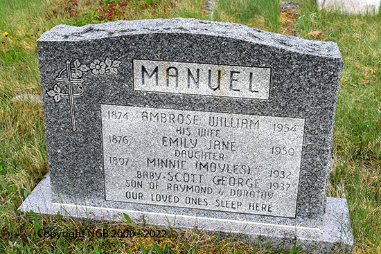 Ambrose William, Emily Jane,  Minnie & Scott Manuel