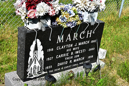 Clayton J., CArrie B. & David R. March